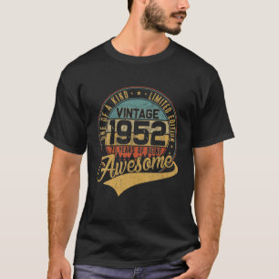 Camiseta 70 Aniversário das Decorações da Vintagem em Desco