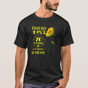 Camiseta 70 Aniversário de 70 anos de idade Nascer de giras