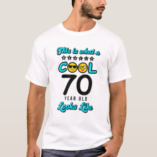 Camiseta 70 Aniversário Engraçado Com 70 Anos De Idade Do P