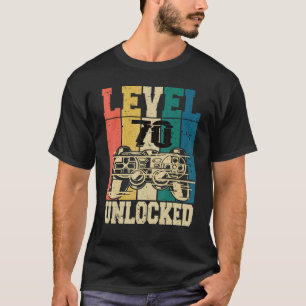 Camiseta 70 Aniversário Jogador De Jogos Jogadores De 70 An