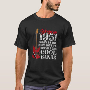 Camiseta 70 Aniversário - Nascer Em 1951 I Elétrica Guita