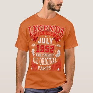 Camiseta 70 Aniversário Para Legendas Nasceres De Julho De