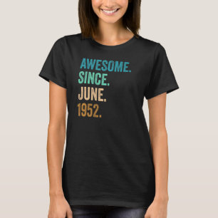 Camiseta 70 Anos De Idade Incrível Desde O Aniversário De 7