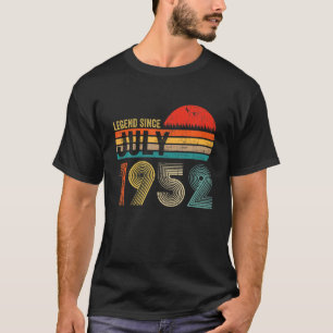 Camiseta 70 Anos De Idade Retrô Aniversário Oferece Legenda