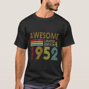 Camiseta 70 anos de idade Retro Incrível 1952 Editon 70 Bir
