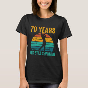 Camiseta 70 Anos E Ainda Incêndios 70 De Golfe