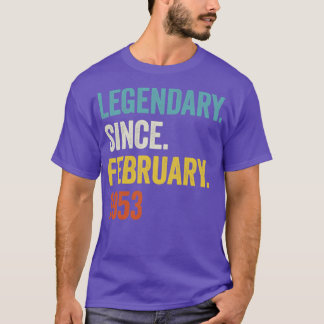 Camiseta 70 Anos Legendários Desde Fevereiro De 1953 70 Bir