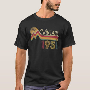 Camiseta 70 Birthday 1951 70 Anos Vintage Retro Styl