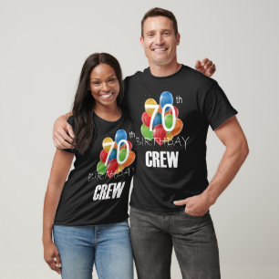 Camiseta 70 Birthday Crew 70 Party Crew Group Men