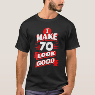 Camiseta 70 Birthday Dom Ideia Para Seu Aniversário 70