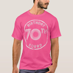 Camiseta 70 Birthday Squad Vintage