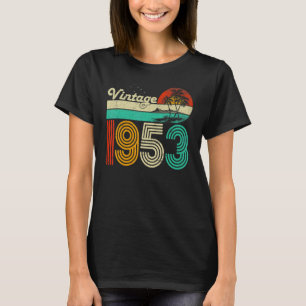 Camiseta 70 Birthday Vintage 1953 Homens de 70 Anos
