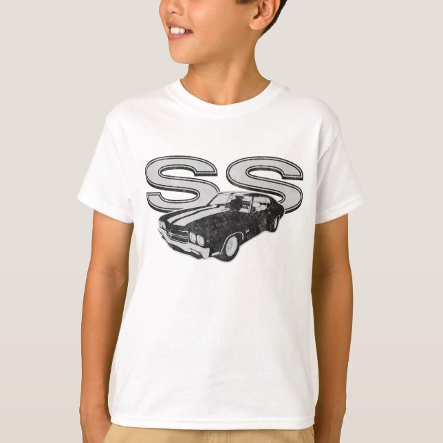 Camiseta 70 Chevelle SS afligido (Frente)