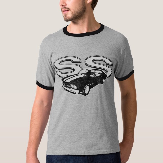 Camiseta 70 Chevelle SS afligido (Frente)