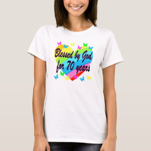 CAMISETA 70 CHRISTIAN BIRTHDAY HEART DESIGN