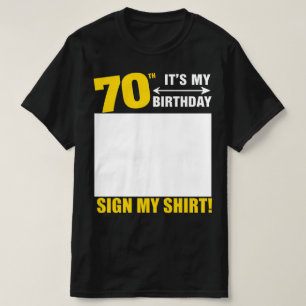 Camiseta 70 de Aniversário Engraçado Dizendo por Homens e M