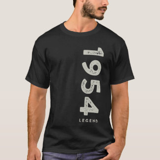 Camiseta 70 de Legenda Aniversário de 1954 para Homens, Vin