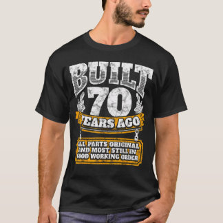 Camiseta 70 engraçado Aniversário B-Day Dizendo Piada De 70