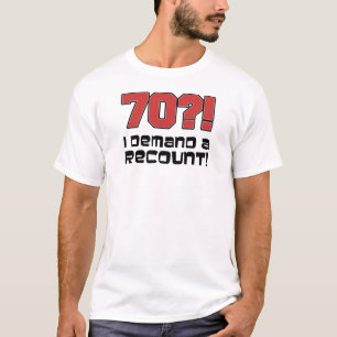 Camiseta 70?! Eu exijo uma descrição
