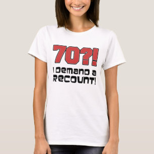 Camiseta 70?! Eu exijo uma descrição