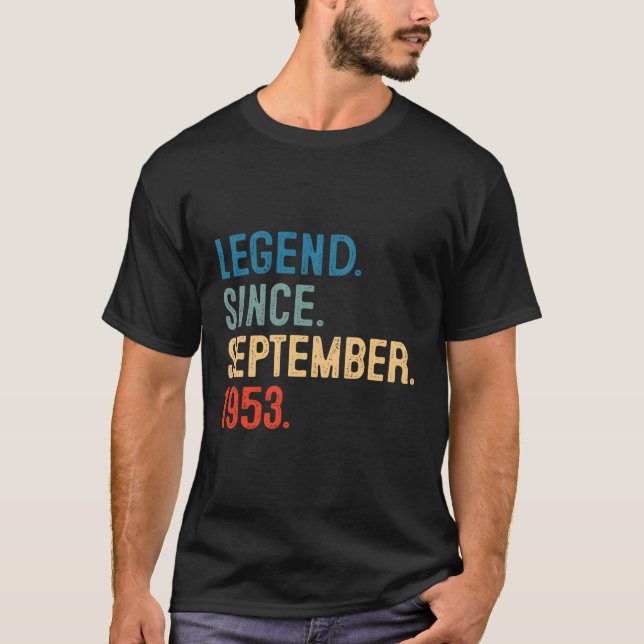 Camiseta 70 Legenda Desde setembro de 1953 70 (Frente)
