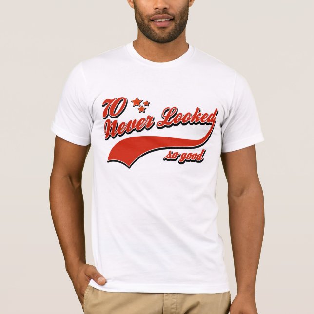 Camiseta 70 nunca olhados tão bons (Frente)