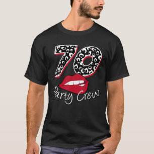 Camiseta 70 Party Crew Drinking Beer 70th Birthday Team Dri