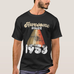 Camiseta 70 Retro Birthday Men Nascer Em 1953