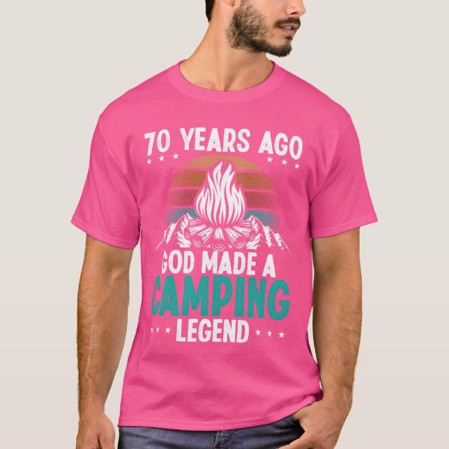 Camiseta 70 Year Old Camping Legend Scout 70Birthday Camper (Frente)