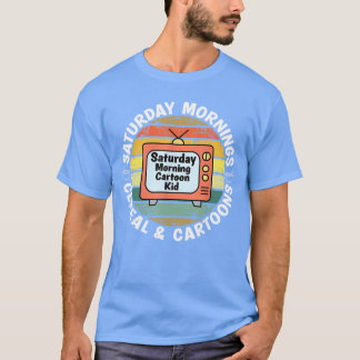 Camiseta 70s 80s 90s Retro Kid Manhãs de Sábado Cereal e
