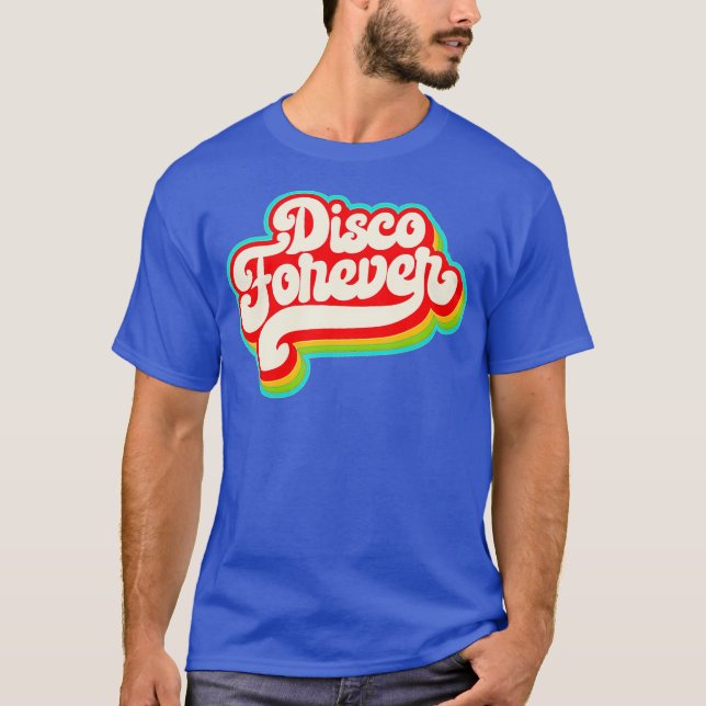 Camiseta 70s Costume Halloween Retro Disco Forever Shirt (Frente)