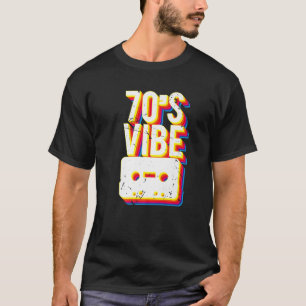 Camiseta 70S Vibe Cassette Tape Rock Party Disco Music Dive