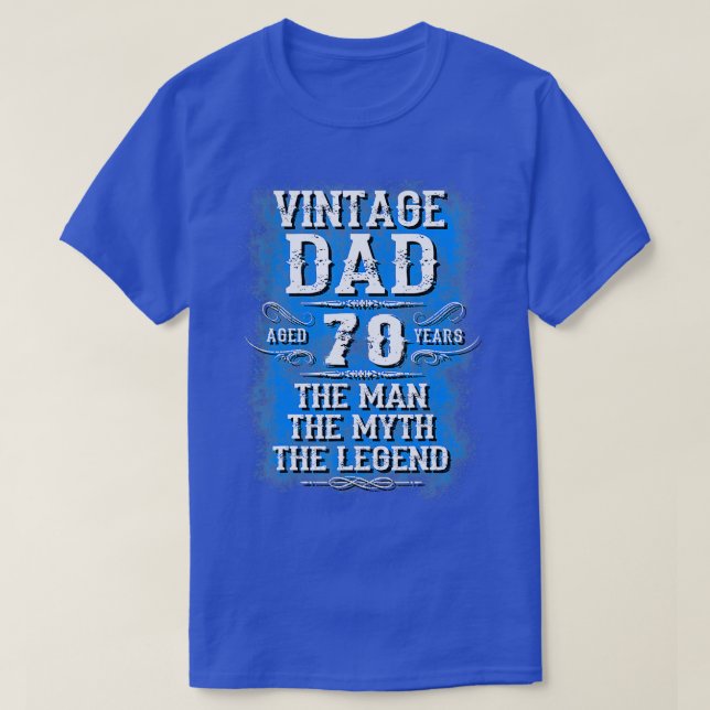 Camiseta 70th birthday gifts for dad best gifts for 70 year (Frente do Design)