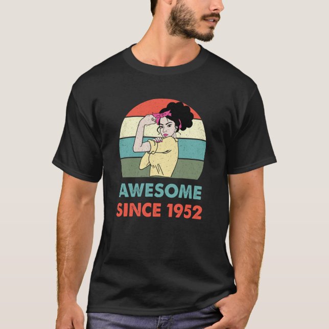 Camiseta 711rua Awestível Decoração de Aniversário Desde 19 (Frente)