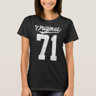Camiseta 71 Aniversário da rua e setenta e um Original