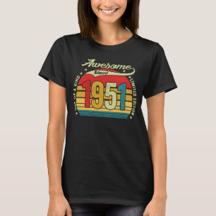 Camiseta 71 Anos De Idade 71ruas Homens Incríveis Desde 195