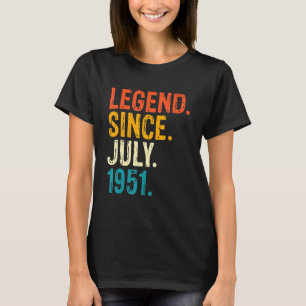 Camiseta 71 Anos De Idade 71ruas Legenda De Aniversário Des