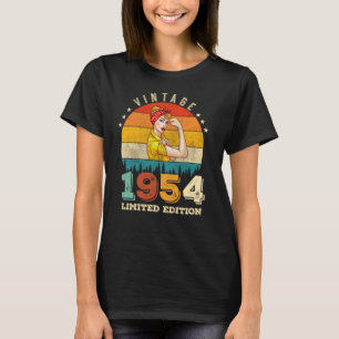 Camiseta 71 Anos De Idade Dia 1953 Vintage 71ruas Mulheres