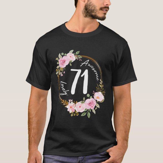 Camiseta 71 Coroa Floral Flor de Verão (Frente)