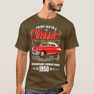 Camiseta 71ruas Aniversário Pai Vovô 1950 Presente 71