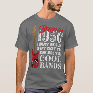 Camiseta 72º Aniversário Nascido em 1950 Eu Arogo Violão El