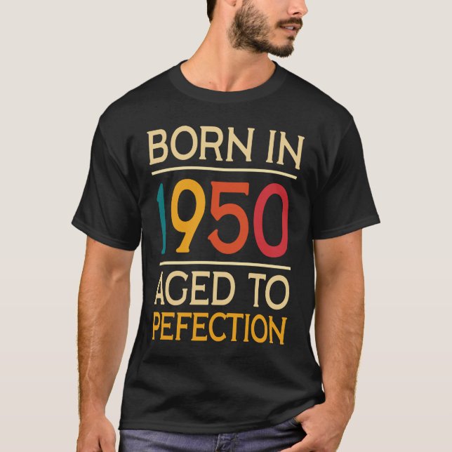 Camiseta 72º Nascer De Aniversário Em 1950 (Frente)