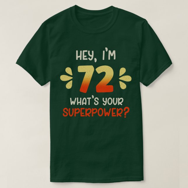 Camiseta 72.º Aniversário 2 (Frente do Design)