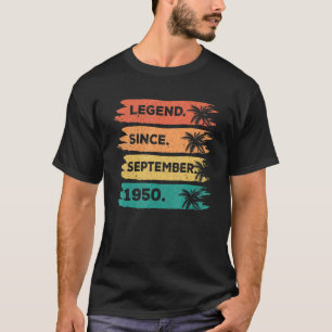 Camiseta 72. º aniversário da Legenda da Imagem Retroativa 