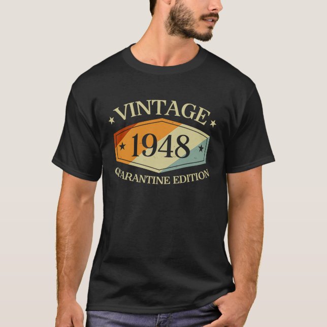 Camiseta 72 anos 72. º aniversário 1948 Edição de quarenten (Frente)