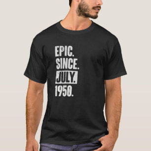 Camiseta 72 Anos De Idade 72.A Epic De Aniversário Desde Ju