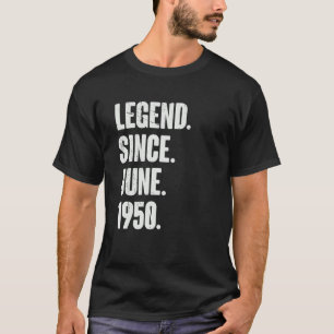 Camiseta 72 anos de idade 72.a legenda de aniversário desde