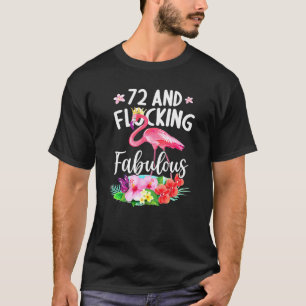Camiseta 72 Anos De Idade E Fabulosa Garota Flamingo B