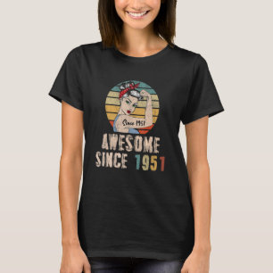 Camiseta 72 Anos Incrível Desde 1951 72º Aniversário Para