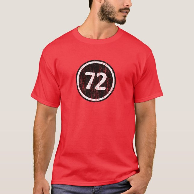 Camiseta #72 vintage B&W (Frente)